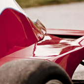 close side shot of the exterior of the F1000 race car