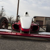 Shot of the front nose of the F1000 race car from Philly Motor Sports - Formula B
